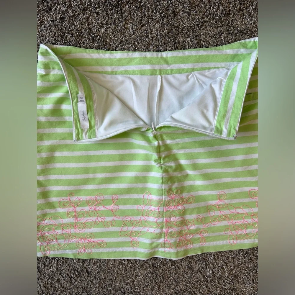 Lady Hagen striped embroidered golf skort size 10 - Picture 6 of 10